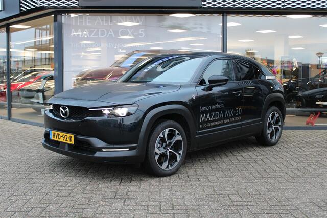 Mazda MX-30 e-SkyActiv R-EV 170 Advantage , Demovoordeel ¤ 10.190-, Adap.Cruise, Navi, Apple Carplay, Clima, Camera, PDC, HUD, Stoelverwarming, 18" LMV