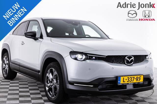 Mazda MX-30 E-Skyactiv 145 Comfort Industrieel Interieur NED. AUTO | DEAALER ONDERHOUDEN | KEYLESS ENTRY | PRIVACY GLASS | A.CAMERA | STOEL -en STUURVERWARMING | PARKEERSENSOREN V + A
