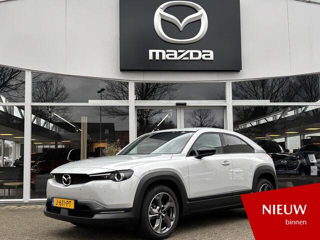 Mazda MX-30 e-SkyActiv 145 First Edition 36 kWh 1e Eig., NL-Auto, Navigatie Apple Carplay/ Android Auto, A. Rij-Camera, Add. Cruise, Parkeerhulp vóór, Head-up, Stoel verw.