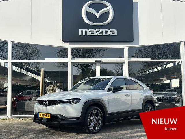 Mazda MX-30 e-SkyActiv 145 First Edition 36 kWh NL-Auto, 1e Eig., Dealer Onderh., Navigatie, Apple Carplay / Android Auto, A. Rij-Camera, Parkeerhulp vóór, Cruise Controle Ad. Lichtmetaal, SOH 94%.
