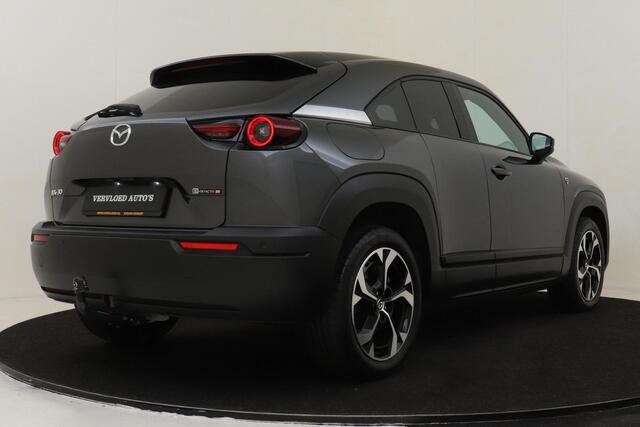 Mazda MX-30 E-SKYACTIV R-EV 170 EXCLUSIVE-LINE -ADAP.CRUISE|HEAD-UP DISP.|STOEL/STUURVERW.|MEMORY-SEATS|CAMERA|TREKHAAK|18"