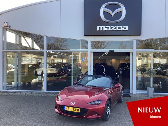 Mazda MX-5 1.5 SkyActiv-G 132 Exclusive-Line Netto deal rijklaar, Nieuwe Auto op kenteken 2025, Aanschaf voordeel, Leer, Elektr. A.Klep, Carplay/Android Auto.