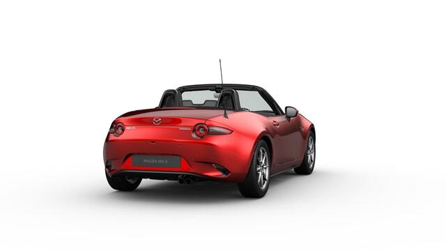 Mazda MX-5 Exclusive-Line | 16-inch lichtmetalen velgen in Bright Dark (Skyactiv-G 132) | 17-inch lichtmetalen velgen in Machining (Skyactiv-G 184) | 8-inch LCD-touchscreen kleurendisplay