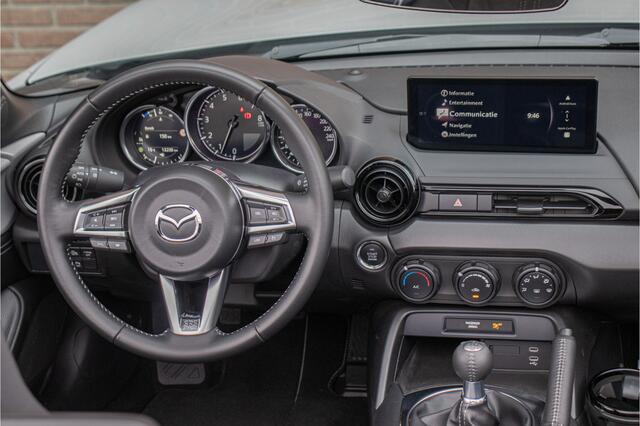 Mazda MX-5 1.5 SkyActiv-G 132 Prime-Line, 1e eigenaar, 13.000km NAP, Carplay, Alcantara, PDC, Navigatie, Full LED.
