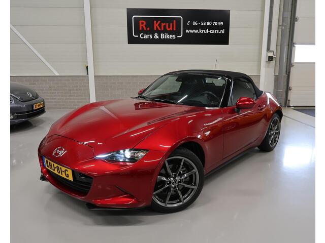 Mazda MX-5 2.0 SkyActiv-G 184 GT-M 184pk Rood metallic Bose 1e eigenaar Camera Leer Navigatie Airco Sportvelgen 17 inch Zeer nette staat Dealer onderhouden Lage km.stand LED
