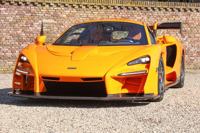 Mclaren Senna LM "Papaya Orange with 727 kms" The tribute to a legendary Le Mans victory by McLaren Special Operations, One of only 20 "Senna's" manufactured, The Senna falls under the Hypercars category, MSO - "For those who seek something truly one-of-a-kind", Only 7 copies have been delivered in Papaya Orange, "If you want to play with legal road performance",
