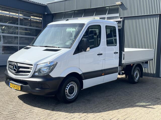 Mercedes-Benz 311 CDI Sprinter DC Bpm vrij Euro 6 Open laadbak Pick up Airco 7 persoons Trekhaak Camera Bakwagen P-up 1e eigenaar