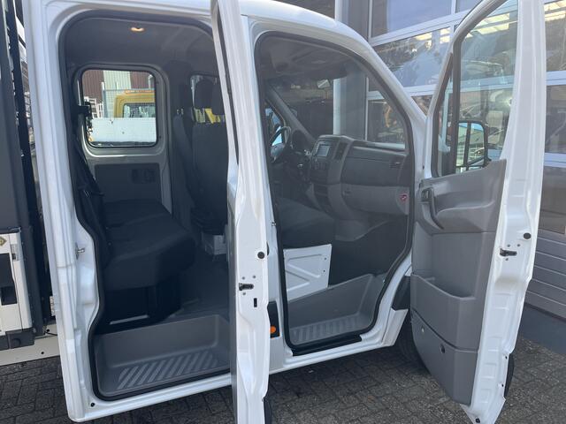 Mercedes-Benz 311 CDI Sprinter DC Bpm vrij Euro 6 Open laadbak Pick up Airco 7 persoons Trekhaak Camera Bakwagen P-up 1e eigenaar