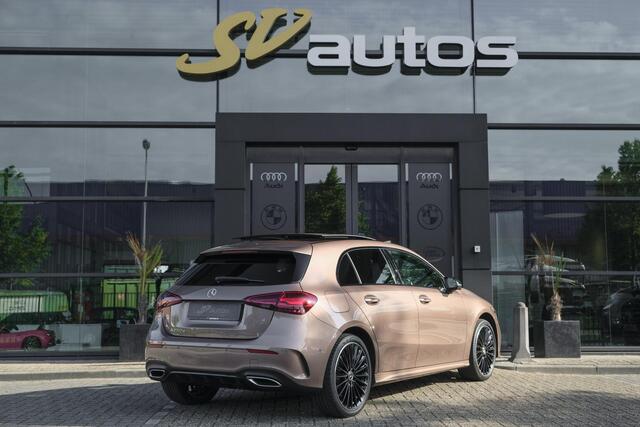 Mercedes-Benz A-KLASSE A250e 218pk AMG Hybrid Panoramadak NP. ¤60k *BTW* Head-up Night pakket Multibeam led Memory 1e Eig. NLauto 19" LMV