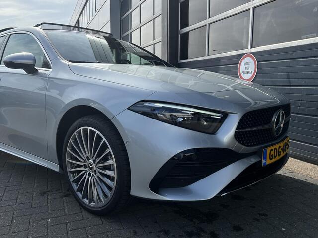 Mercedes-Benz A-KLASSE 250 e Star Edition AMG Line | Winter Pakket | 19 inch Multispaaks AMG Velgen | Panoramadak | MULTIBEAM LED koplampen | Dodehoekassistent | Sfeerverlichting |