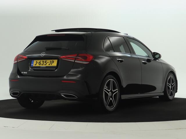 Mercedes-Benz A-KLASSE 180 Business Solution AMG | Panoramadak | Sfeerverlichting | Elektrische Stoelen | Cruise Control | Inclusief 24 maanden MB Certified garantie voor Europa.