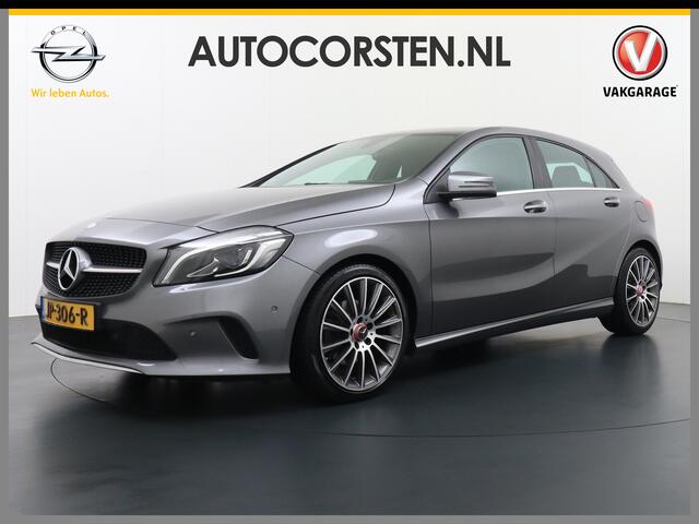 Mercedes-Benz A-KLASSE 180 AUT-7 T-123pk Navi Xenon Sportstoelen+1/2 Leer Hi-Perf-LED Zwarte-Hemel 18''LM Afn.Trekhaak Speedtronic PDC-v+a Flippers Navi 1/2Leer CruiseControl Pdc Ecc Start/Stop Usb Bluetooth Tel. Edition Ambition Zitcomfortpakket Origineel NLse auto EURO6