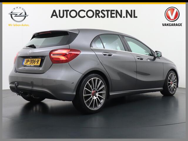 Mercedes-Benz A-KLASSE 180 AUT-7 T-123pk Navi Xenon Sportstoelen+1/2 Leer Hi-Perf-LED Zwarte-Hemel 18''LM Afn.Trekhaak Speedtronic PDC-v+a Flippers Navi 1/2Leer CruiseControl Pdc Ecc Start/Stop Usb Bluetooth Tel. Edition Ambition Zitcomfortpakket Origineel NLse auto EURO6