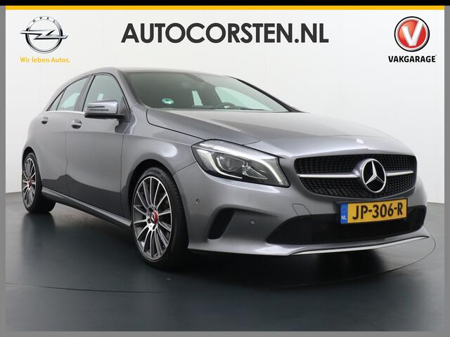 Mercedes-Benz A-KLASSE 180 AUT-7 T-123pk Navi Xenon Sportstoelen+1/2 Leer Hi-Perf-LED Zwarte-Hemel 18''LM Afn.Trekhaak Speedtronic PDC-v+a Flippers Navi 1/2Leer CruiseControl Pdc Ecc Start/Stop Usb Bluetooth Tel. Edition Ambition Zitcomfortpakket Origineel NLse auto EURO6