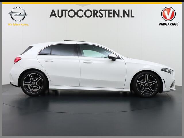 Mercedes-Benz A-KLASSE 200 164PK Autom. AMG Line Navi premium Ecc Cruise control Panoramadak Stoelverwarming DAB Premium Plus Widescreen cockpit Multibeam led Rijstrooksensor Grootlicht-assisten Licht en zichtpakket Connected services Verkeersbord detectie WiFi Nieuwprijs ¤46.0