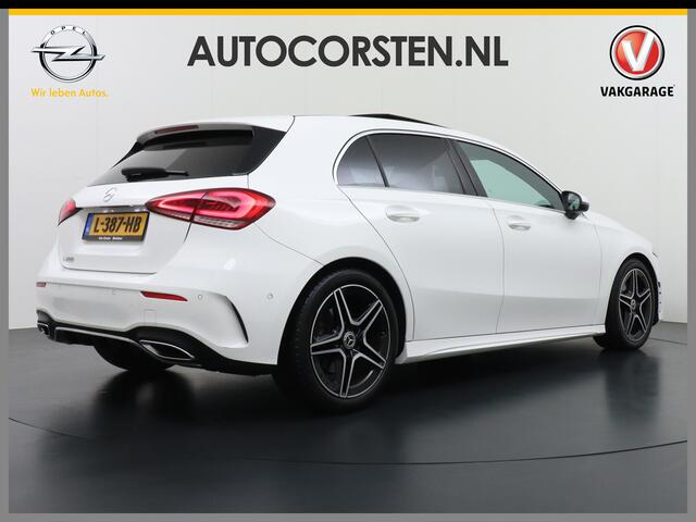 Mercedes-Benz A-KLASSE 200 164PK Autom. AMG Line Navi premium Ecc Cruise control Panoramadak Stoelverwarming DAB Premium Plus Widescreen cockpit Multibeam led Rijstrooksensor Grootlicht-assisten Licht en zichtpakket Connected services Verkeersbord detectie WiFi Nieuwprijs ¤46.0
