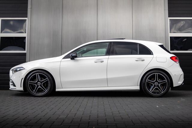 Mercedes-Benz A-KLASSE 200 164 pk Launch Edition Premium Plus AMG-Sportpakket /NL-Auto/ Pano-Dak/ 360-Camera/ Sfeer-Verl./ Burmester/ Sport-Stoelen/ Stoel.Verw/ LED-Koplamp/ 18'' LMV