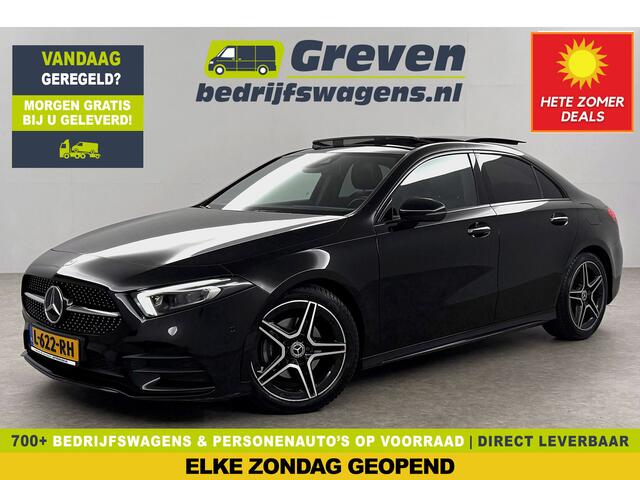 Mercedes-Benz A-KLASSE 180 AMG Pano Sfeerverl. Burmester Camera Virtual LED Memory Clima Cruise Navi PDC 18''LMV