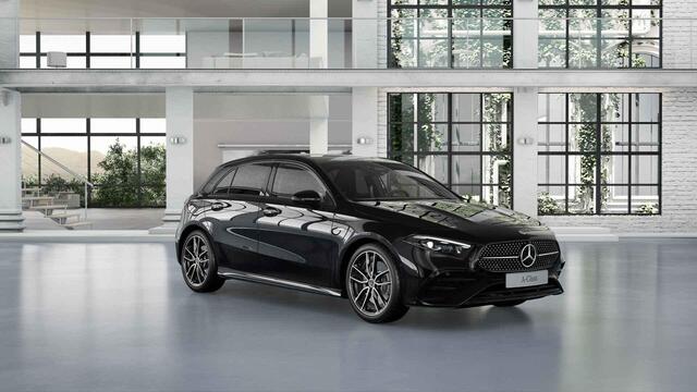 Mercedes-Benz A-KLASSE 250e Business Solution AMG | AMG Line Plus | Nightpakket | Panoramaschuifdak | Head-up display | Stoelverwarming voor| 360° camera | Dodehoekassistent |