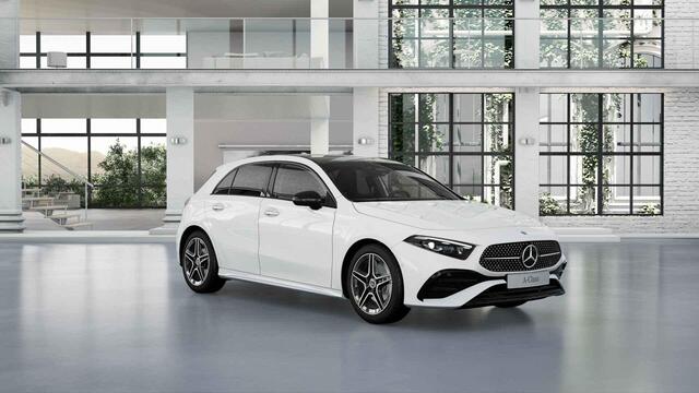 Mercedes-Benz A-KLASSE 180 Business Solution AMG | Panoramaschuifdak | Achteruitrijcamera | Stoelverwarming voor | MULTIBEAM LED | Nightpakket | 18 inch AMG-velgen |