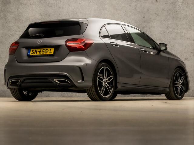Mercedes-Benz A-KLASSE 160 AMG Sport Automaat (GROOT NAVI, LEDER, GETINT GLAS, DIAMOND GRILL, SPORTSTOELEN, LED KOPLAMPEN, CRUISE, NIEUWE APK, NIEUWSTAAT)