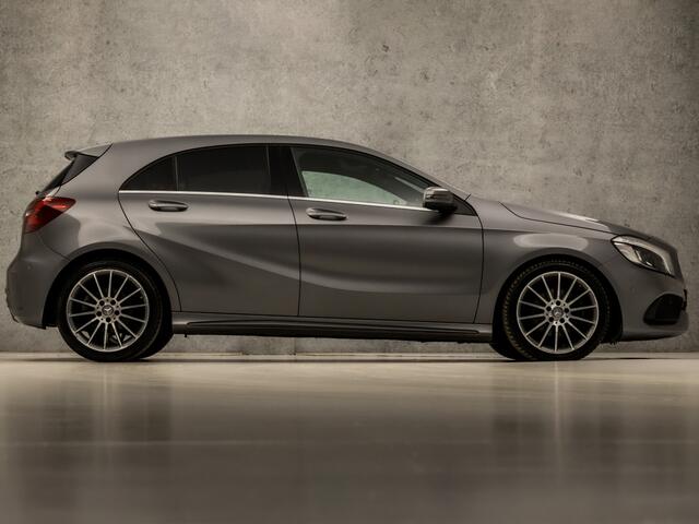 Mercedes-Benz A-KLASSE 180 AMG Sport Automaat (GROOT NAVI, LEDER/ALCANTARA, DIAMOND GRILL, STOELVERWARMING, SPORTSTOELEN, PARKEERSENSOREN, NIEUWE APK, NIEUWSTAAT)