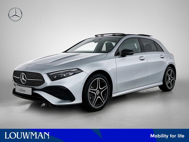 Mercedes-Benz A-KLASSE 250 e Business Solution AMG | Nightpakket | Panoramaschuifdak | Multibeam LED | Stoelverwarming voor | Smartphone integratie | KEYLESS GO | Extra USB-poorten |
