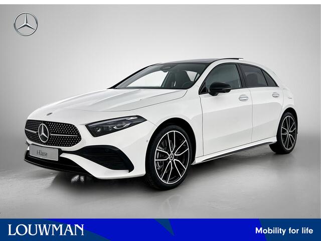 Mercedes-Benz A-KLASSE 250 e Business Solution AMG | AMG Line Plus pakket | Memorypakket voorstoelen | Panoramaschuifdak | Head-up display | 360° camera | Nightpakket | 19 inch AMG velgen | MULTIBEAM LED |