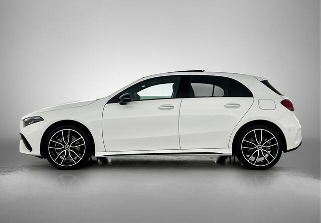 Mercedes-Benz A-KLASSE 250 e Business Solution AMG | AMG Line Plus pakket | Memorypakket voorstoelen | Panoramaschuifdak | Head-up display | 360° camera | Nightpakket | 19 inch AMG velgen | MULTIBEAM LED |