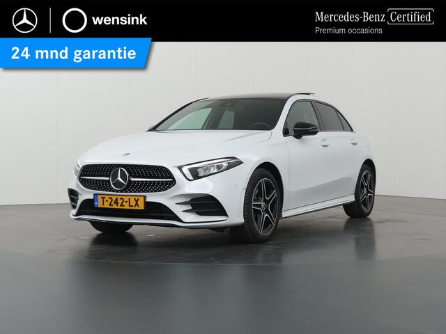 Mercedes-Benz A-KLASSE 250 e AMG Line | Night | Panoramadak | Widescreen | Stoelverwarming | Achteruitrijcamera | Sfeerverlichting |