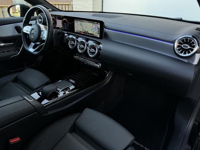 Mercedes-Benz A-KLASSE 250e 218pk AMG Aut Panoramadak Nightpakket Widescreen Burmester Distronic AmbientLight Keyless SportLeder Led Camera 18" Pdc