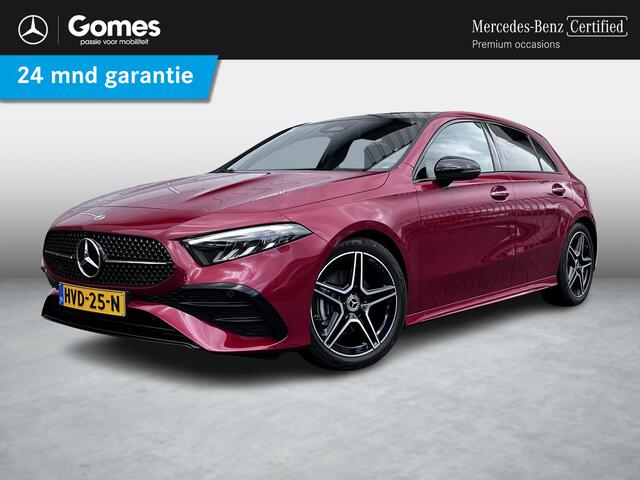 Mercedes-Benz A-KLASSE 180 Star Edition AMG | Night Pakket | Panoramadak | Apple CarPlay | Android Auto | Sfeerverlichting | Stoelverwarming | Parkeersensoren | Achteruitrijcamera | Elektrisch Inklapbare Buitenspiegels