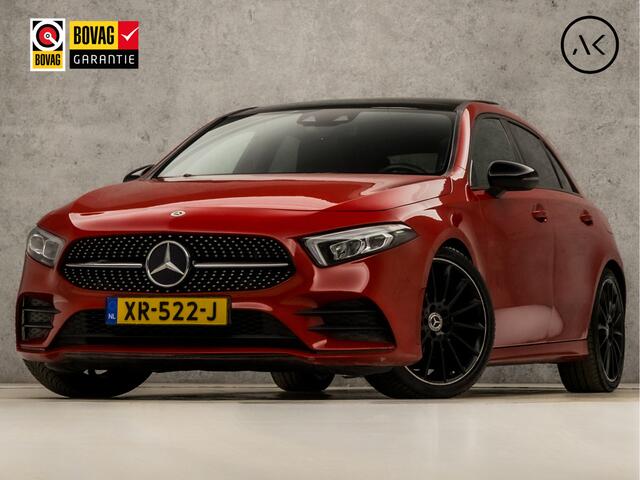 Mercedes-Benz A-KLASSE 200 AMG Sport 164Pk Automaat (SCHUIFDAK, GROOT NAVI, SFEERVERLICHTING, LEDER/ALCANTARA, SPORTSTOELEN, STOELVERWARMING, WIDESCREEN, CAMERA, NIEUWSTAAT)