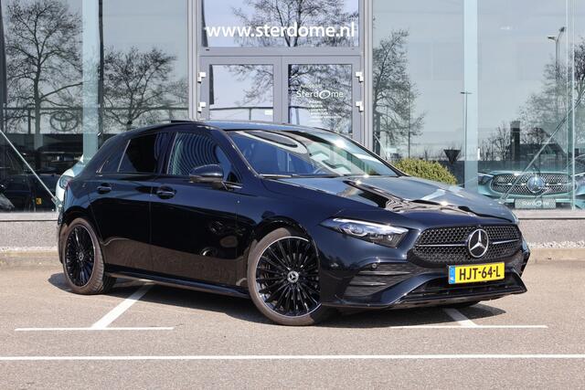 Mercedes-Benz A-KLASSE 180 Business Solution AMG I 2025 I Panorama dak I Multibeam l 360 camera I KEYLESS I Sfeerverlichting I Stoelverwarming I Spaak velgen I I Nightpakket I Nederlandse auto I BTW I