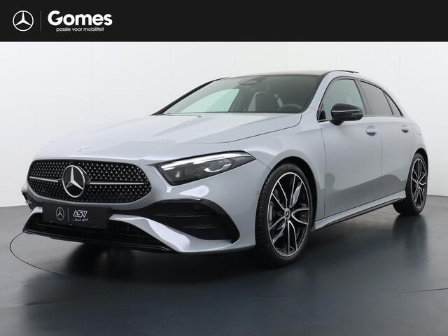 Mercedes-Benz A-KLASSE 180 Business Solution AMG | Panorama - Schuifdak | Burmester Surround Sound | Memorystoelen | Head-Up Display | 360° Camera | Multibeam Led | Apple Carplay & Android Auto