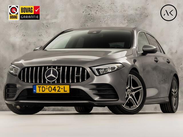 Mercedes-Benz A-KLASSE 200 AMG Sport 163Pk Automaat (GROOT NAVI, SFEERVERLICHTING, CAMERA, LEDER, STOELVERWARMING, SPORTSTOELEN, GETINT GLAS, LANE ASSIST, NIEUWE APK, NIEUWSTAAT)