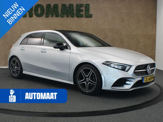 Mercedes-Benz A-KLASSE 180 Business Solution AMG Night Upgrade - ORIGINEEL NEDERLANDSE AUTO - PANORAMADAK - AMG STYLING - AUTOMATISCHE AIRCO - ACHTERUITRIJCAMERA - KEYLESS START - PARKEERSENSOREN VOOR EN ACHTER - VOORSTOELEN VERWARMD - BLUETOOTH-TELEFOONVOORBERIEDI