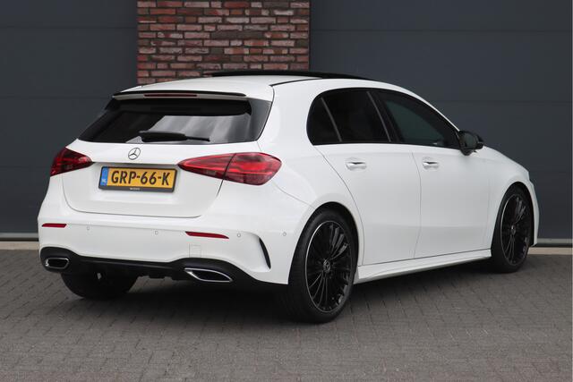 Mercedes-Benz A-KLASSE 250 4MATIC AMG Line | 224pk | Panoramadak | Memory | Burmester | Camera | Standkachel | Keyless Go | Apple Carplay | Nightpakket | Verwarmd Stuurwiel |
