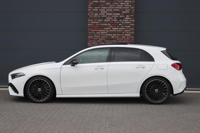 Mercedes-Benz A-KLASSE 250 4MATIC AMG Line | 224pk | Panoramadak | Memory | Burmester | Camera | Standkachel | Keyless Go | Apple Carplay | Nightpakket | Verwarmd Stuurwiel |