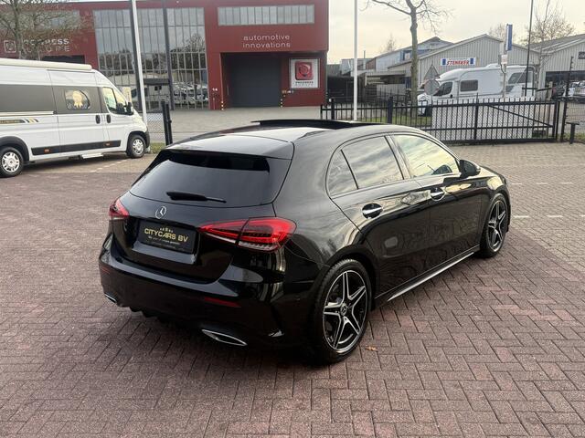 Mercedes-Benz A-KLASSE 200 Launch Edition Premium AMG-Line automaat panoramadak navigatie climate ctr cruise ctr leder keyless-go lmv 18 inch dealer onderhouden