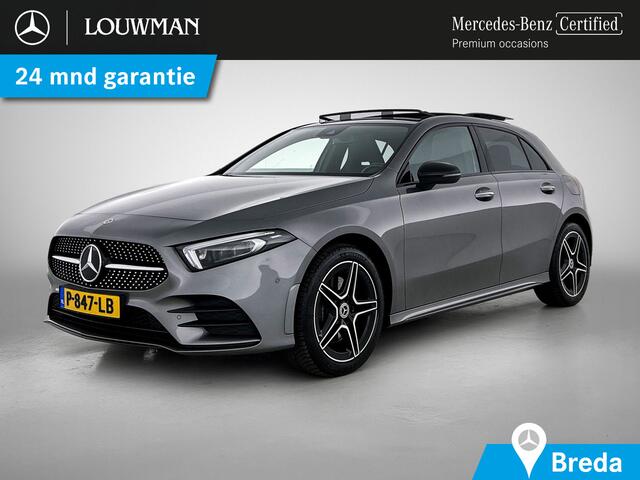 Mercedes-Benz A-KLASSE 250 e AMG Line | Panoramadak | Achteruitrijcamera | Multibeam Koplampen | Nightpakket | Inclusief 24 maanden MB Certified garantie voor Europa.