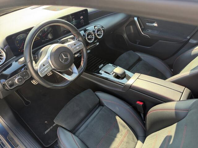 Mercedes-Benz A-KLASSE 180 Business Solution AMG Aut- Panoramadak, Burmester Audio, Sfeerverlichting, Xenon Led, South Seas Blue Metallic