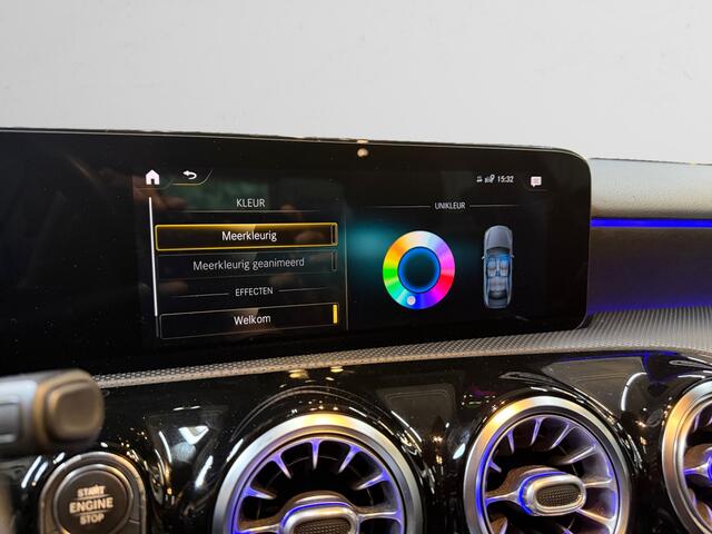 Mercedes-Benz A-KLASSE 180 Business Solution AMG Aut- Panoramadak, Burmester Audio, Sfeerverlichting, Xenon Led, South Seas Blue Metallic