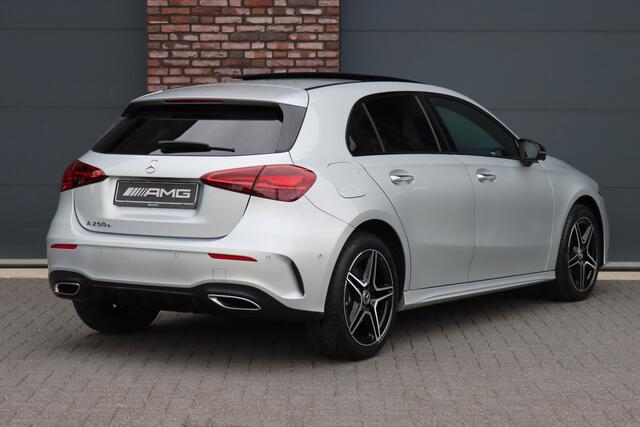 Mercedes-Benz A-KLASSE 250 e AMG Line | Panoramadak | Memory | Distronic | HUD | Keyless Go | Advanced Sound System | Sfeerverlichting | Multibeam LED | Augmented Reality |