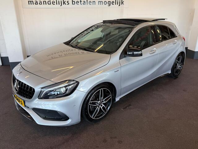 Mercedes-Benz A-KLASSE 180 AMG White Art | Automaat | Panoramadak | Achteruitrijcamera | Origineel Nederlands | Cruise control | Climate control | Adaptief onderstel | 18''INCH AMG | Navigatie