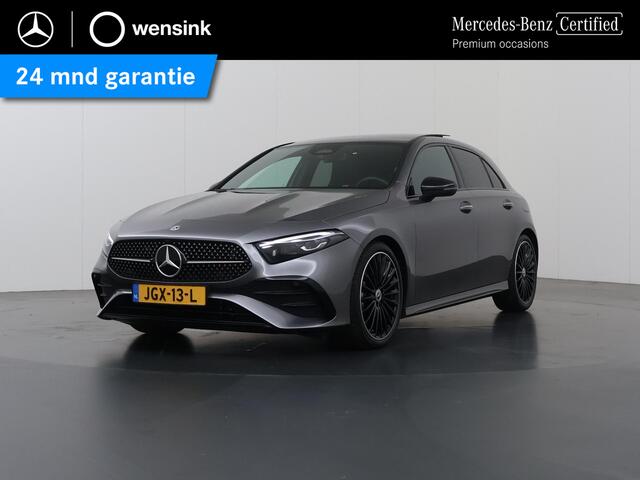 Mercedes-Benz A-KLASSE 180 Business Solution AMG | Night | Panoramaschuifdak | Achteruitrijcamera | Sfeerverlichting| MULTIBEAM LED | 19 inch AMG-velgen |