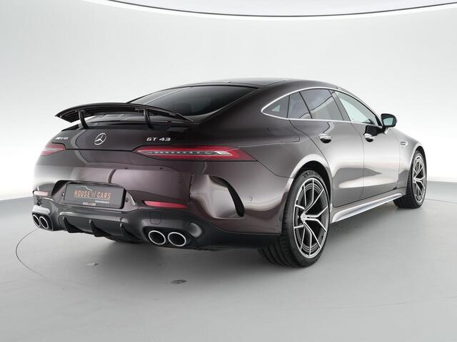Mercedes-Benz AMG-GT 4-Door Coupé 43AMG 367pk 4MATIC+ Premium Plus |dealer odnerhouden|manufaktur|panoramadak|Burmester|head-up display|massage|memory|Stoelverwarming & verkoeling|360°-camera|Apple Carplay|sfeerverlichting|carbon interieur|