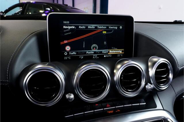Mercedes-Benz AMG-GT Roadster 4.0 V8 350kW/476pk DCT7 DISTRONIC + BURMESTER + SOFTLEDER + AIRSCARF + CAMERA + DODEHOEK MELDER + PRE-SAFE + AMG PERF. UITLAAT + RIDE MODES + KEYLESS ENTRY&GO + PARKSENSOREN V&A + FOLIE VOORBUMPER + 19"/20" AMG-VELGEN GEPOLIJST!