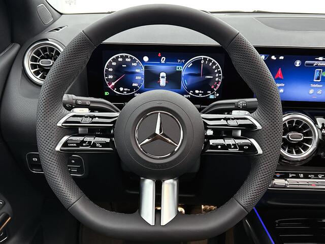 Mercedes-Benz B-KLASSE 250 e Business Solution AMG | Premium Plus pakket | Trekhaak | Warmtewerend, donkergetint glas | Winter pakket | Head-up display | Sierelementen in openporig lindehout zwart | 19 inch multispaaks velgen |