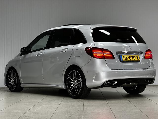 Mercedes-Benz B-KLASSE 180 AMG Night Edition Plus/ Open Pano-Dak!/ Automaat/ LED Koplampen/ Trekhaak!/ 18''LMV/ Half-LEDER/ Clima/ Navi/ Cruise/ Bluetooth/ Multi.LEDER.Stuur/ Flippers/ Elek.Pakket/ PDC V+A.
